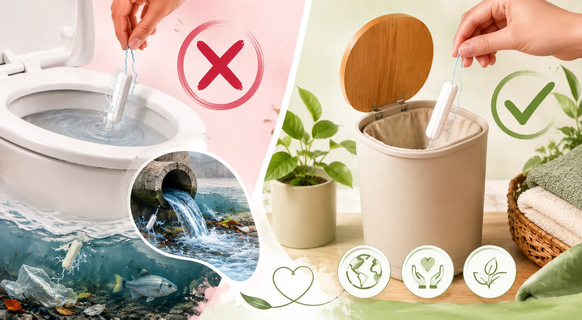 Pourquoi faut-il éviter de jeter les tampons dans les toilettes ?