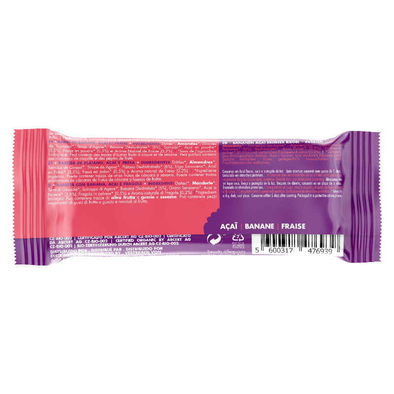 Iswari - Bio-Erdbeer-Bananen-Acai-Energieriegel 35g