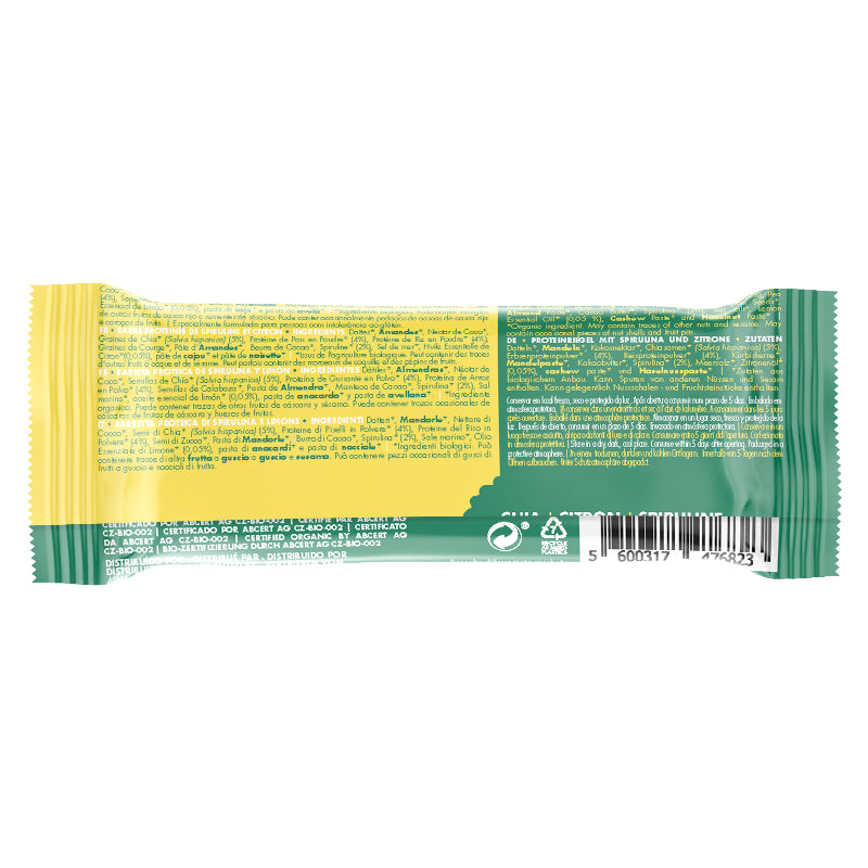 Iswari - Bio-Proteinriegel aus Spirulina und Zitrone 47g