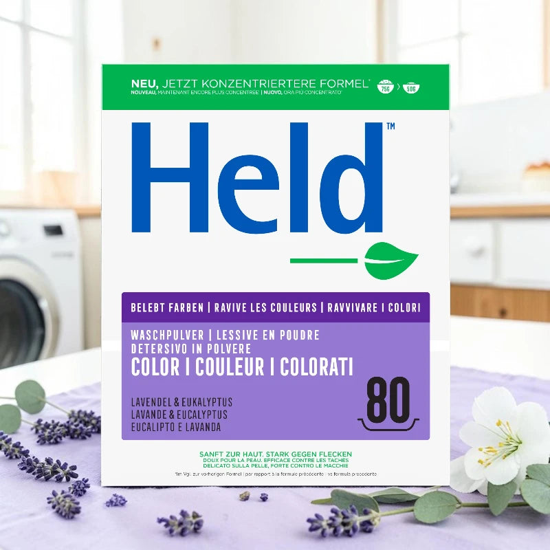 Held - Ökologisches Farbwaschmittel Lavendel & Eukalyptus 4kg