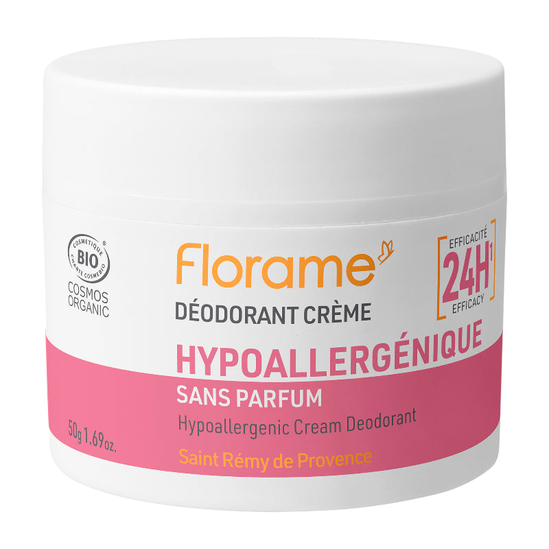 Florame - Déodorant crème hypoallergénique BIO aloe vera 50g