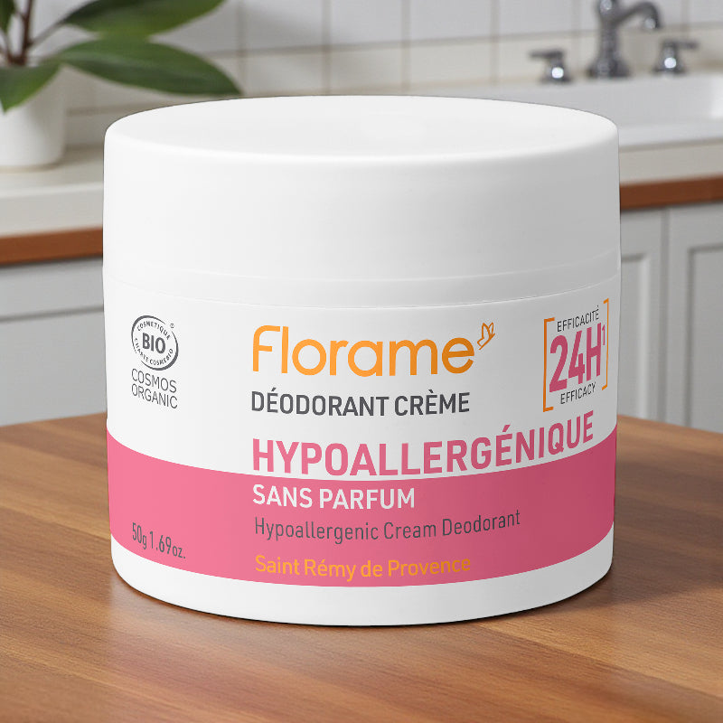 Florame - Déodorant crème hypoallergénique BIO aloe vera 50g