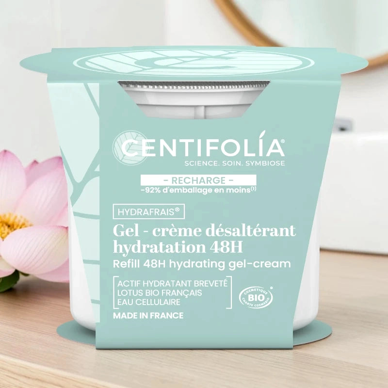 Centifolia - Nachfüllpackung Feuchtigkeits-Gelcreme Lotus & Minze BIO