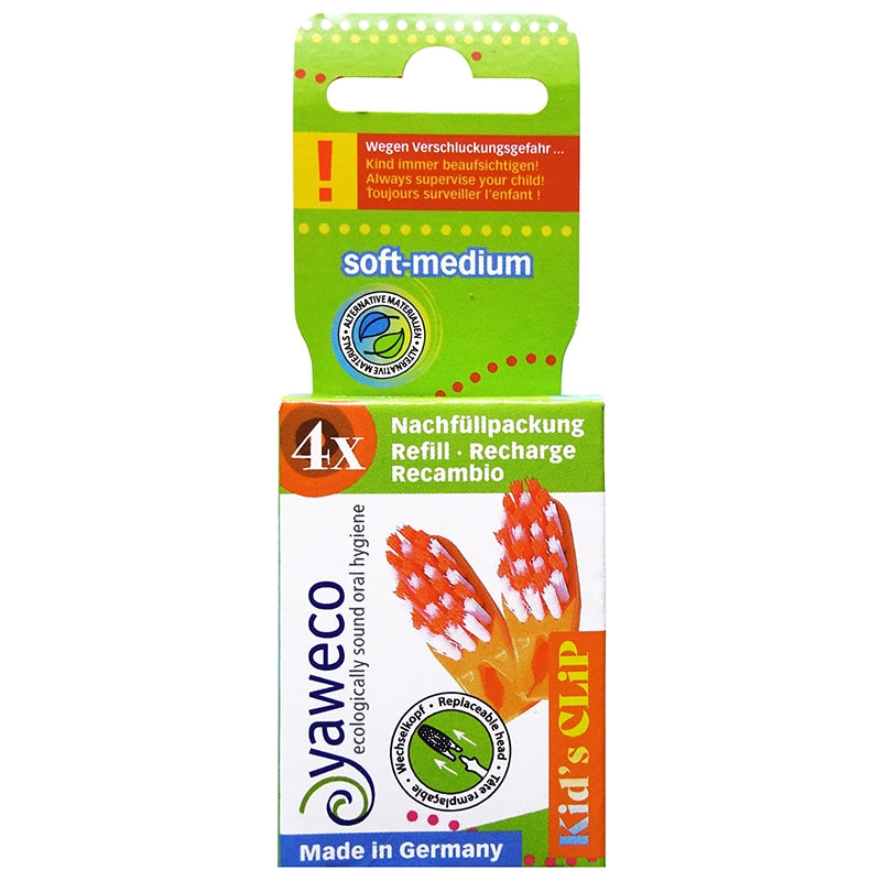 4 Têtes interchangeables enfant Orange SoftMedium