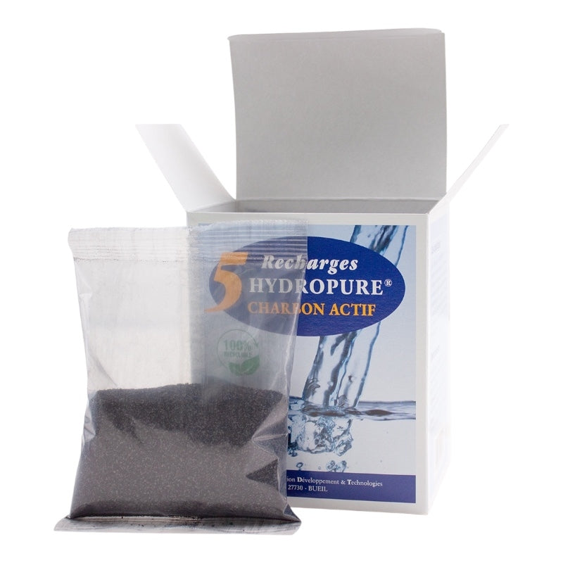 Hydropure - 5 Nachfüllpackungen für Aktivkohlefilter