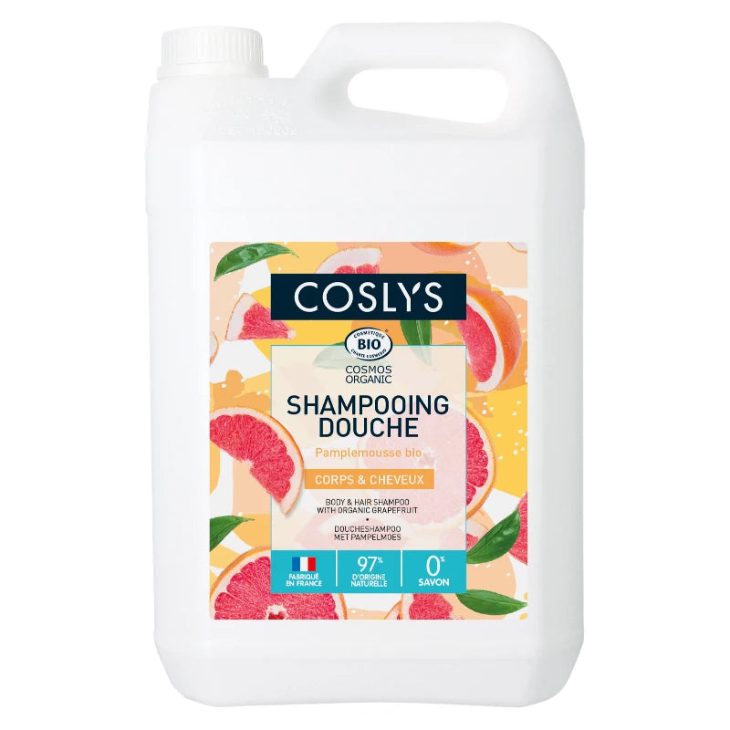 Coslys - Shampooing douche BIO pamplemousse 5l
