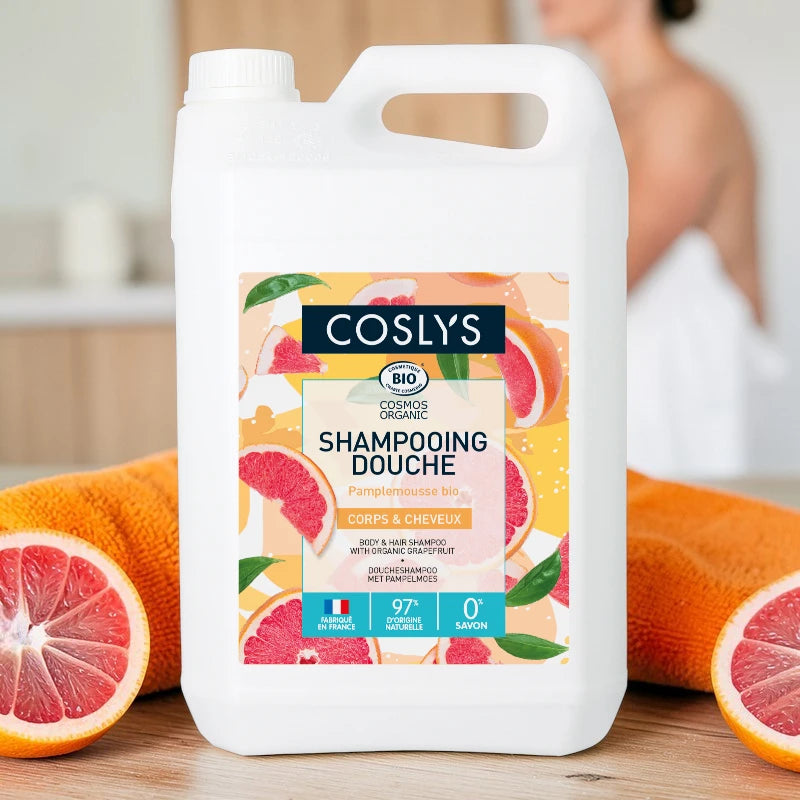 Coslys - Shampooing douche BIO pamplemousse 5l