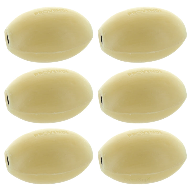 6 savons rotatifs blancs amande douce 6x290g