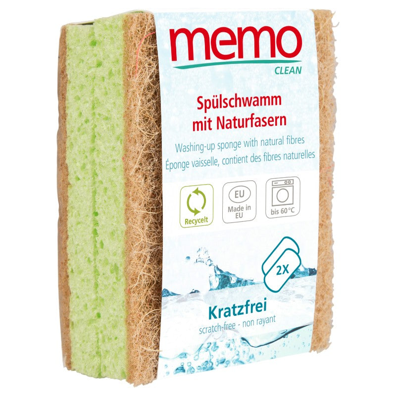 Scheuerschwämme aus Naturfasern - 2 Stück - Memo