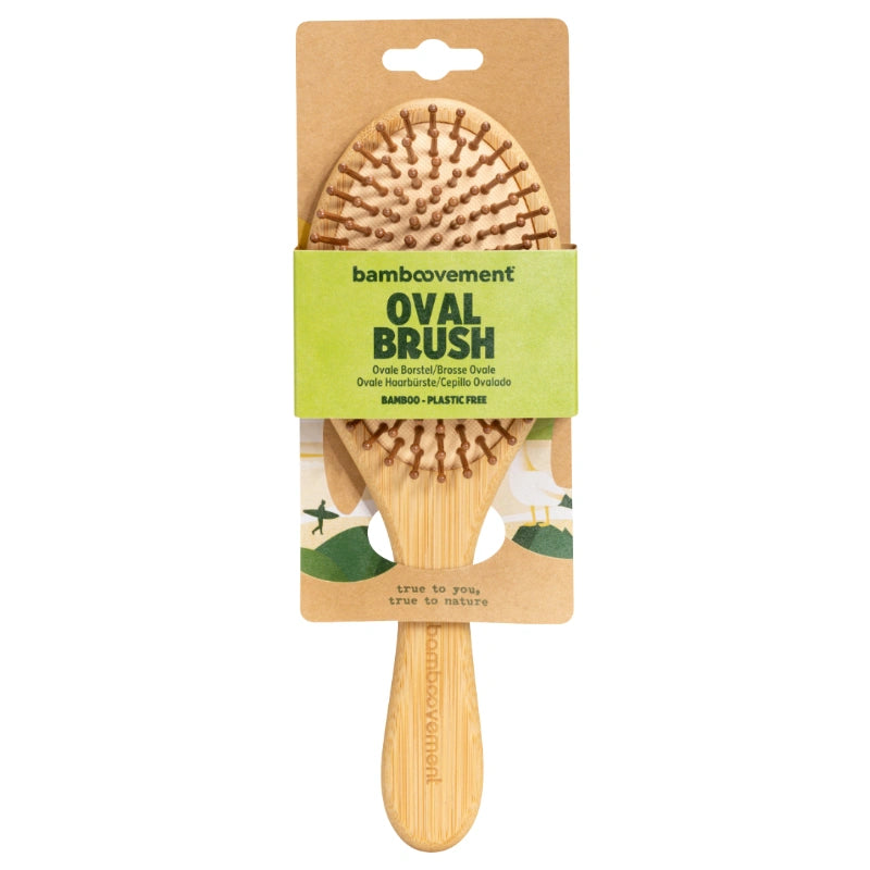 Bamboovement - Brosse à cheveux ovale en bambou
