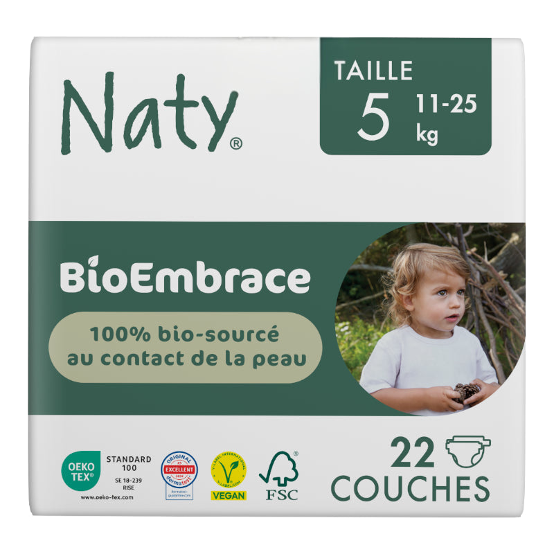 Couches jetables BioEmbrace Taille 5