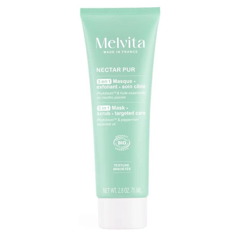 Masque & exfoliant visage BIO - purifie et resserre les pores