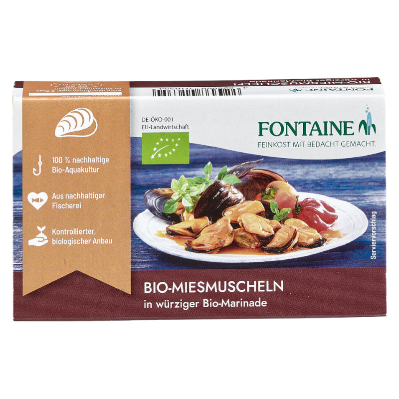Fontaine - Bio-Muscheln in würziger Marinade 120g