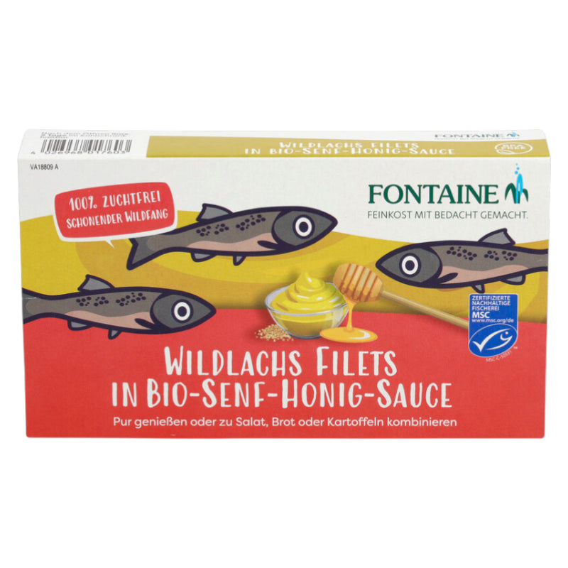 Fontaine - Wildlachsfilets mit Senf-Honig-Sauce 200g