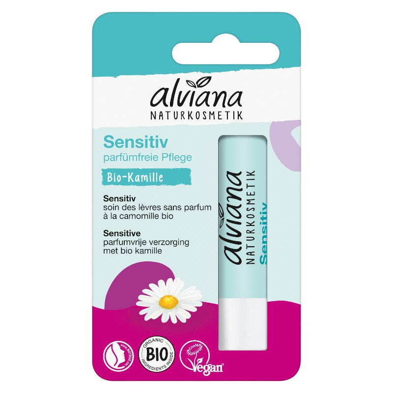 Alviana - Baume à lèvres sensitive camomille 4,5g