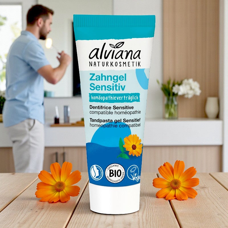 Alviana - Dentifrice sensitive gardénia sans fluor 75ml