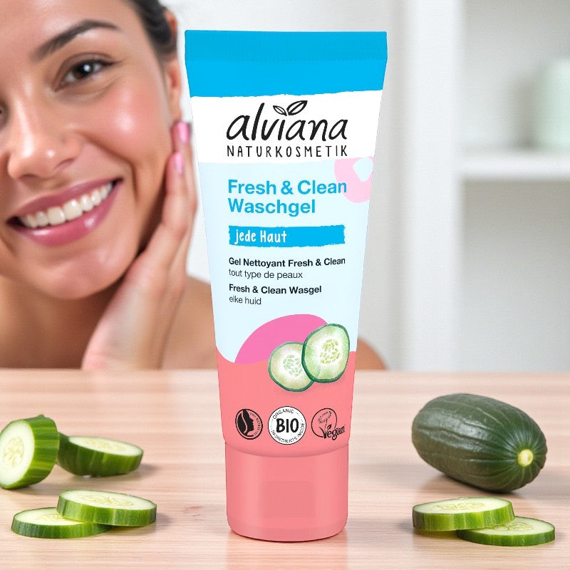 Alviana - Gel nettoyant fresh & clean concombre BIO 125ml