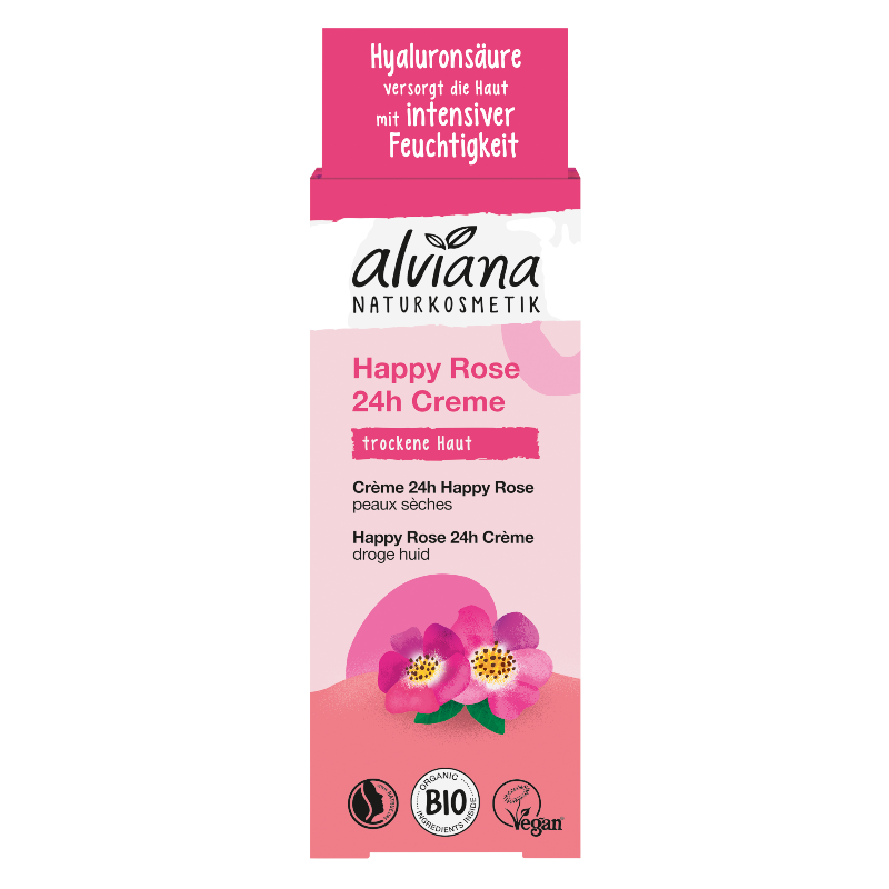 Alviana - Crème visage 24h happy rose BIO 50ml