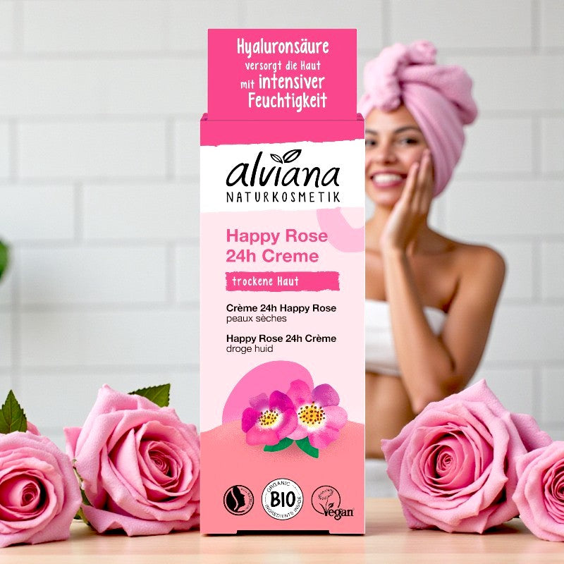 Alviana - Crème visage 24h happy rose BIO 50ml