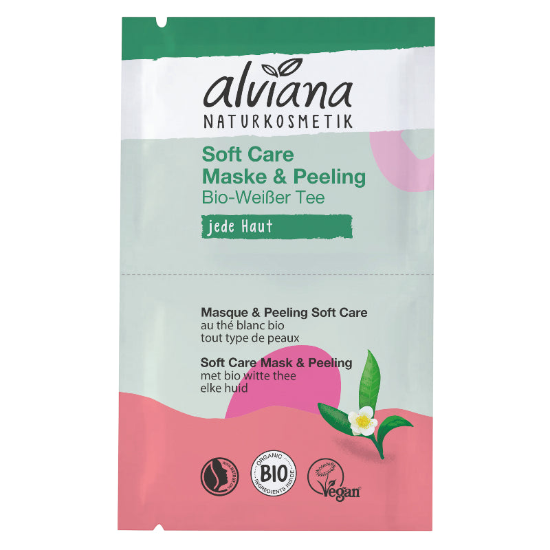 Alviana - Masque & peeling soft care thé blanc BIO 15ml