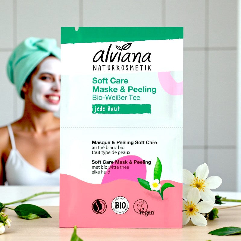 Alviana - Masque & peeling soft care thé blanc BIO 15ml