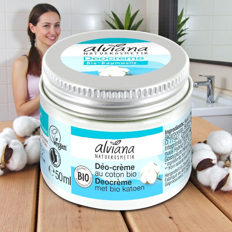 Alviana - Déodorant crème coton 50ml