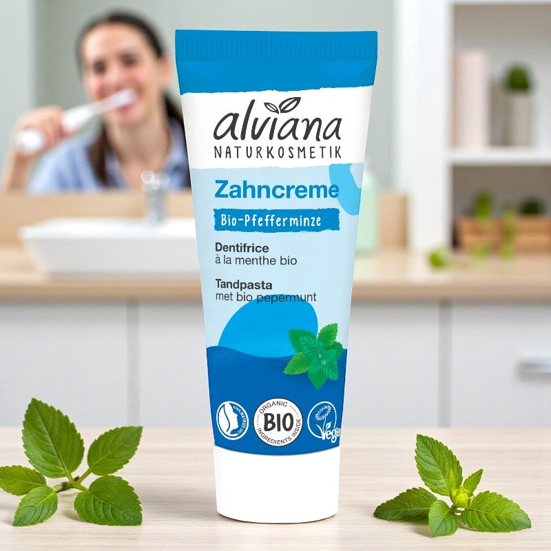Alviana - Dentifrice à la menthe avec fluor 75ml