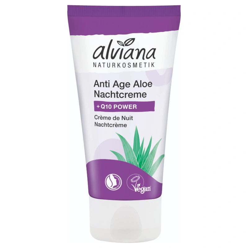Alviana - Crème de nuit anti-âge Q10 & aloe vera BIO 50ml