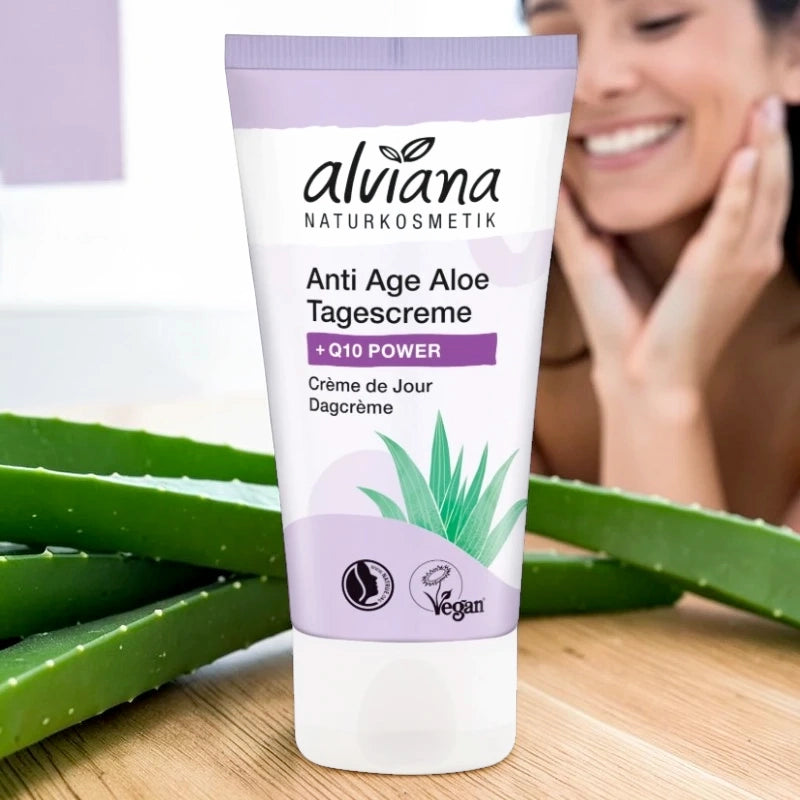 Alviana - Crème de jour anti-âge Q10 & aloe vera BIO 50ml