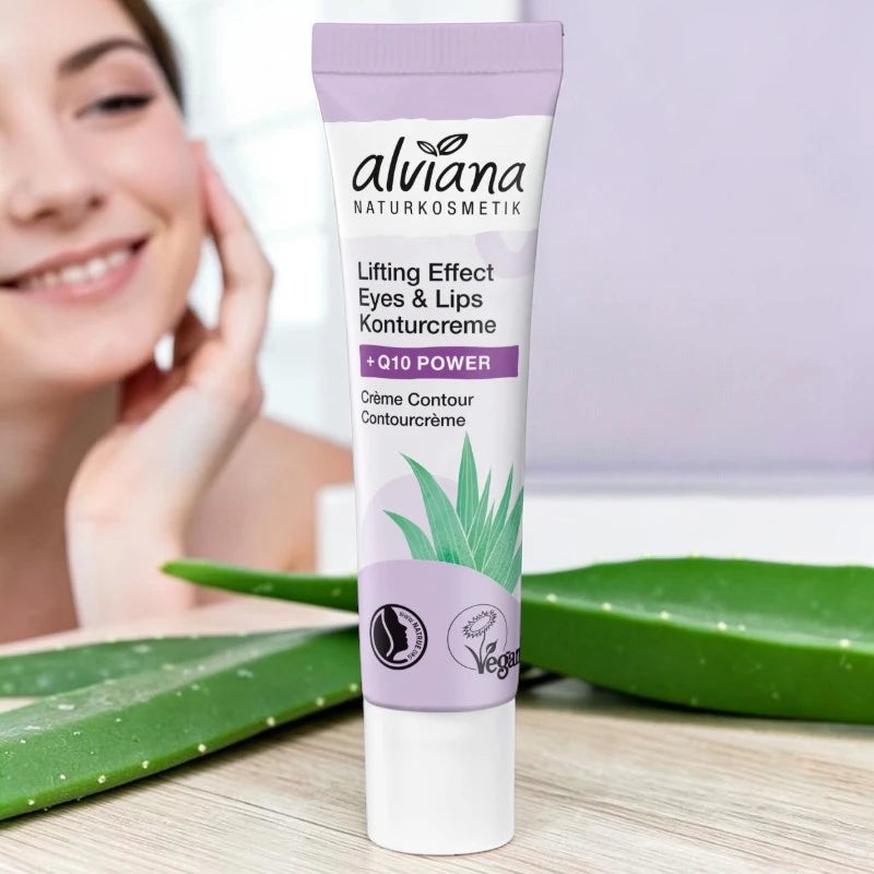 Alviana - Crème contour effet lifting Q10 & aloe vera BIO 15ml