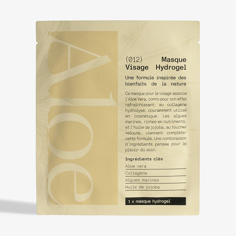 Aloe Paris - Masque visage hydrogel hydratant 28g