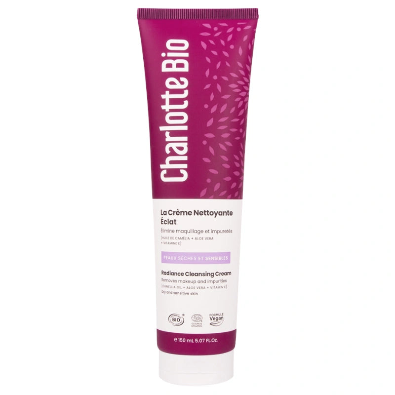 Charlotte Bio - Crème nettoyante éclat camélia & aloe vera