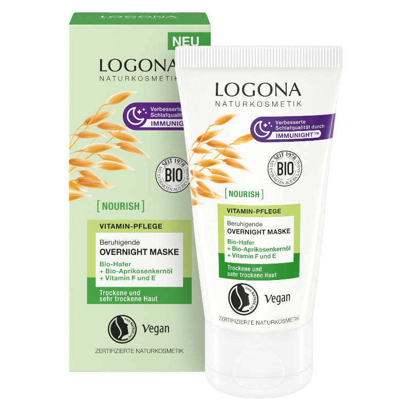 Logona - Beruhigende Nachtmaske mit Aprikose und Vitamine BIO 50ml