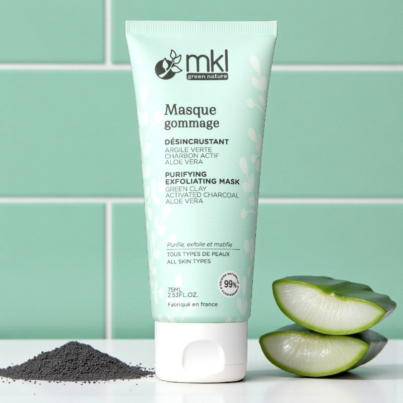 Masque gommage désincrustant argile verte BIO