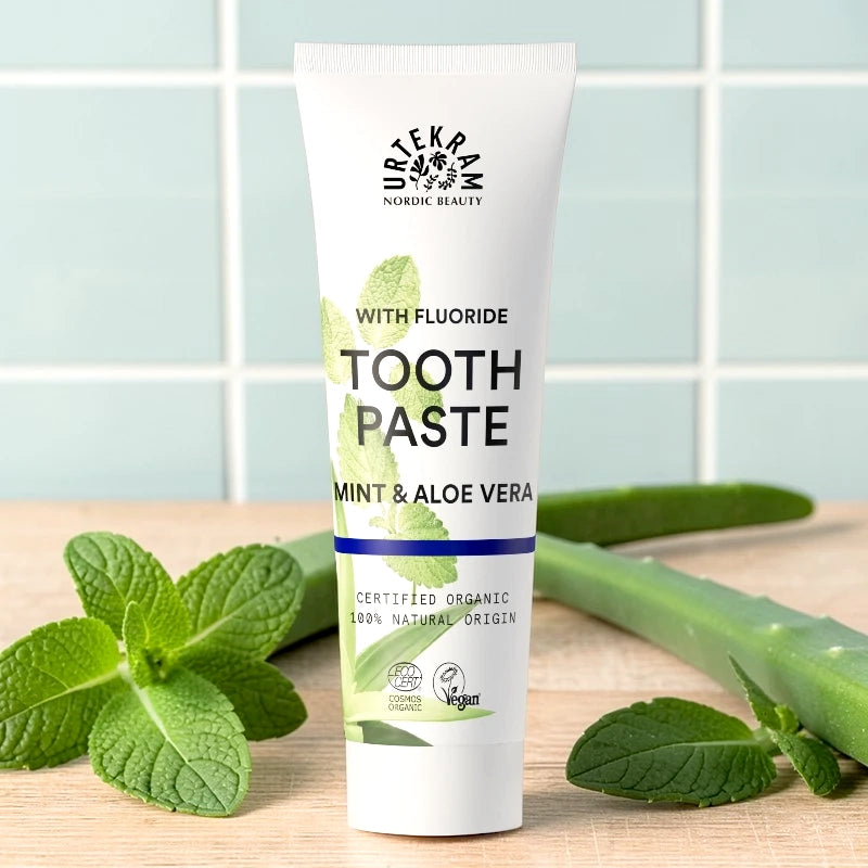 Dentifrice BIO - avec fluor - menthe & aloe vera