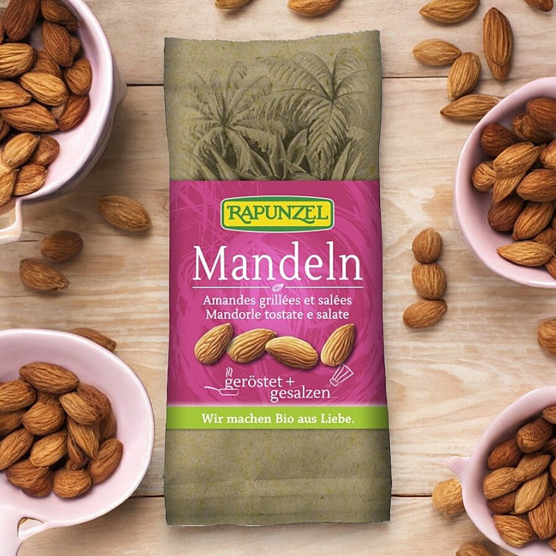 Bio-Mandeln, geröstet und gesalzen - 60 g - Rapunzel