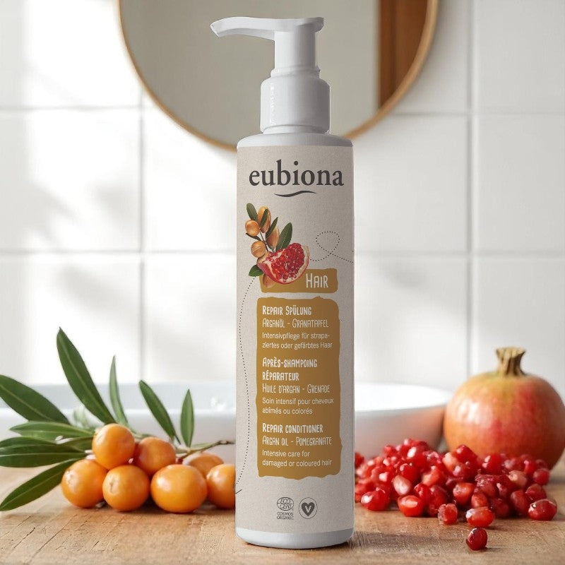 Eubiona - Après-shampooing réparateur BIO argan & grenade 200ml