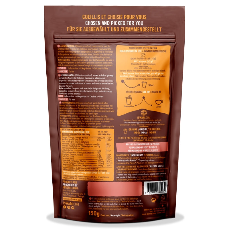 Iswari - Ashwagandha Pulver Bio 150g