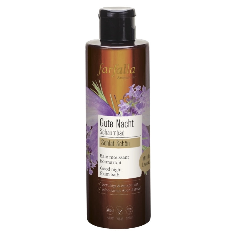 Farfalla - Bain moussant bonne nuit BIO lavande 200ml