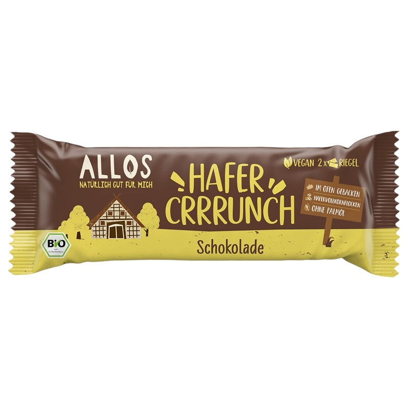 Allos - Barre croustillante d'avoine au chocolat BIO 50g