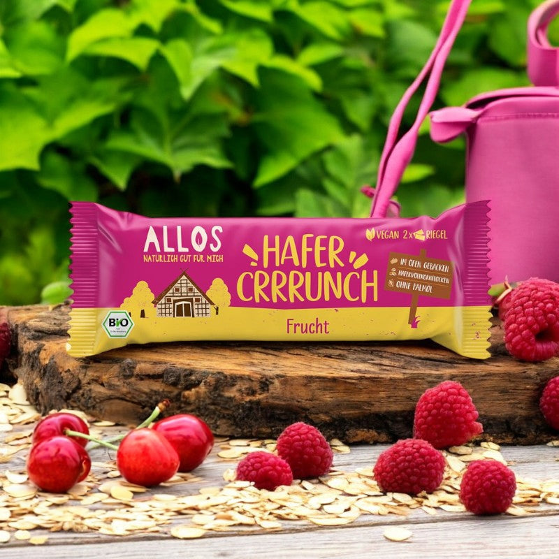 Allos - Barre croustillante d'avoine aux fruits BIO 50g