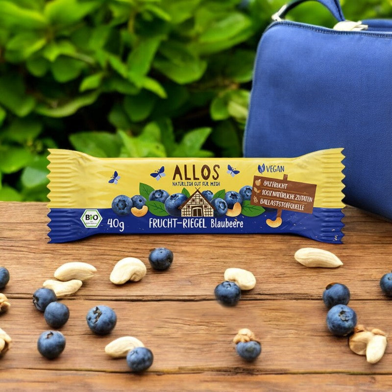 Allos - Barre fruitée à la myrtille BIO 40g