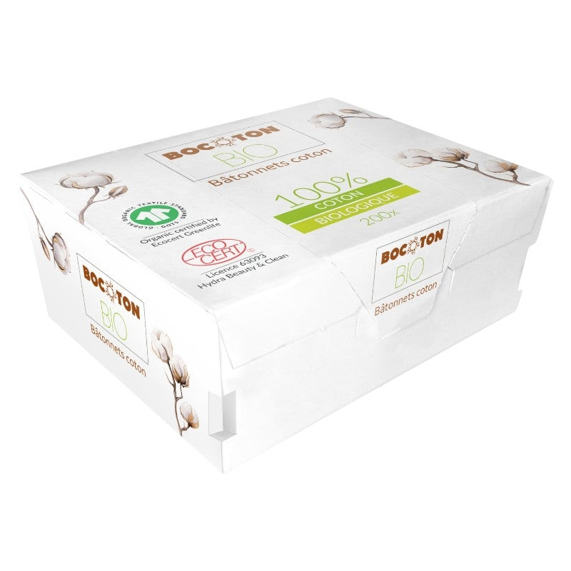 Bocoton - Bâtonnets de coton BIO 200 pièces