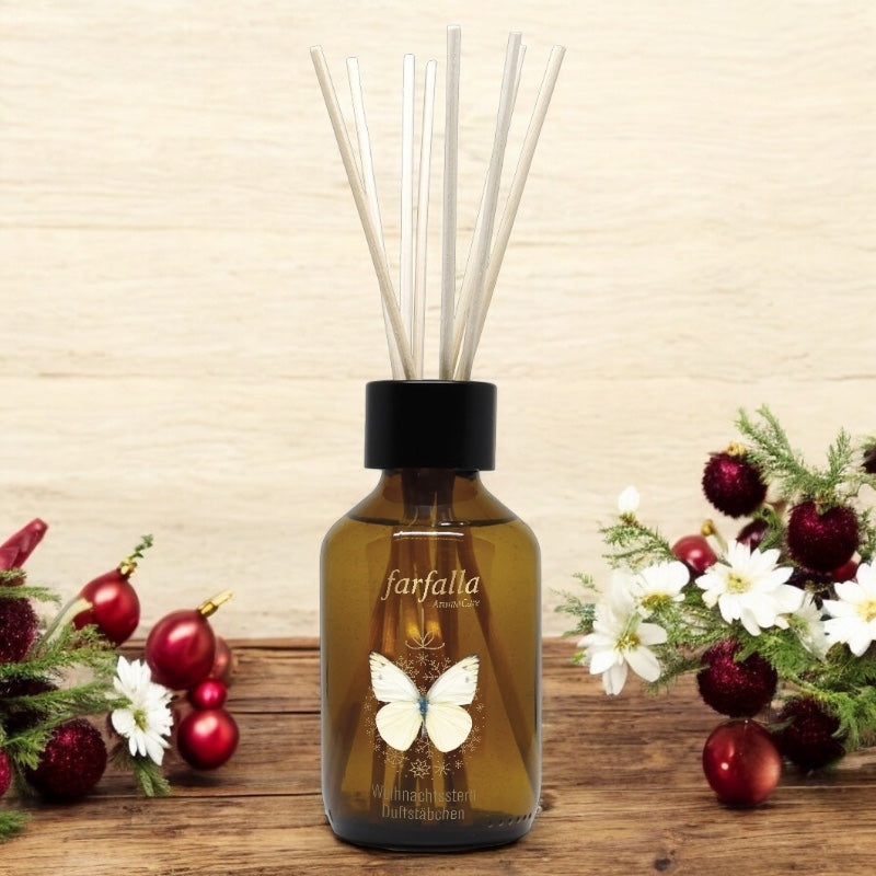 Farfalla - Bâtonnets parfumés festif Étoile de noël 150ml