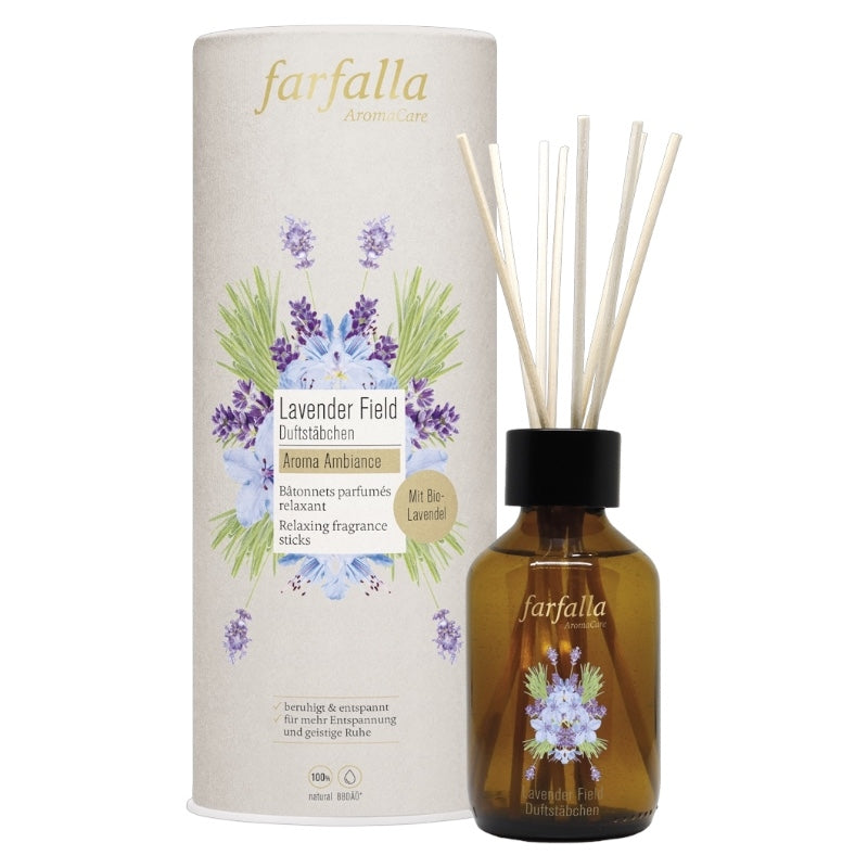 Farfalla - Bâtonnets parfumés relaxant Champs de lavande 150ml