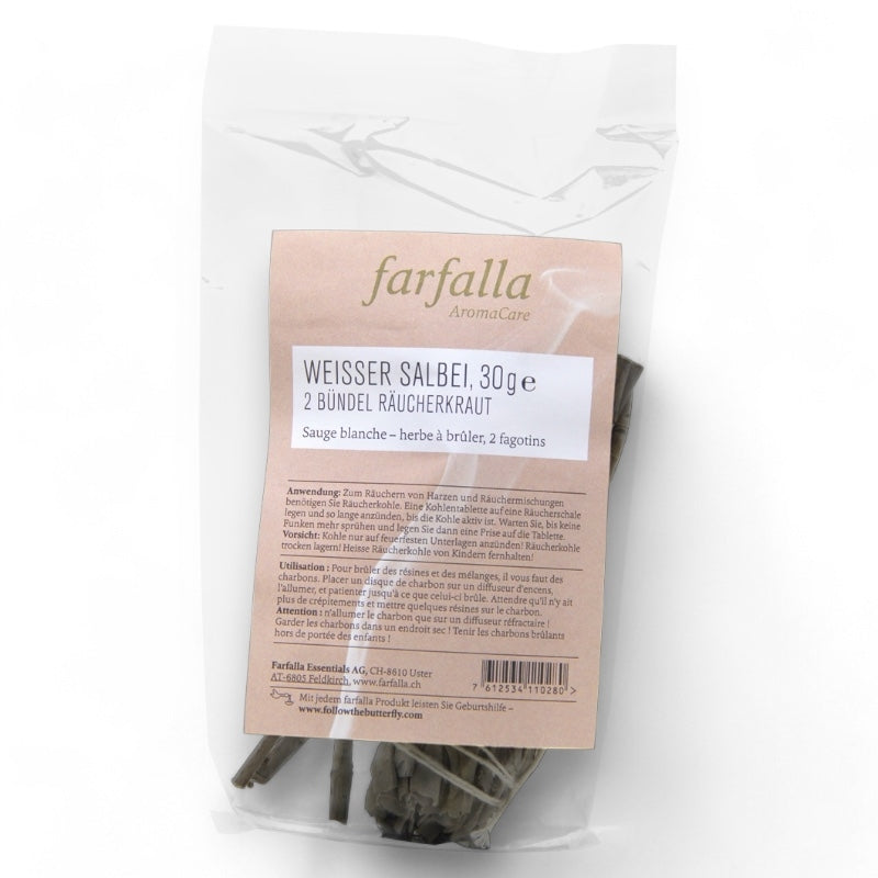 Farfalla - Bâtons de Sauge blanche à brûler 2x15g