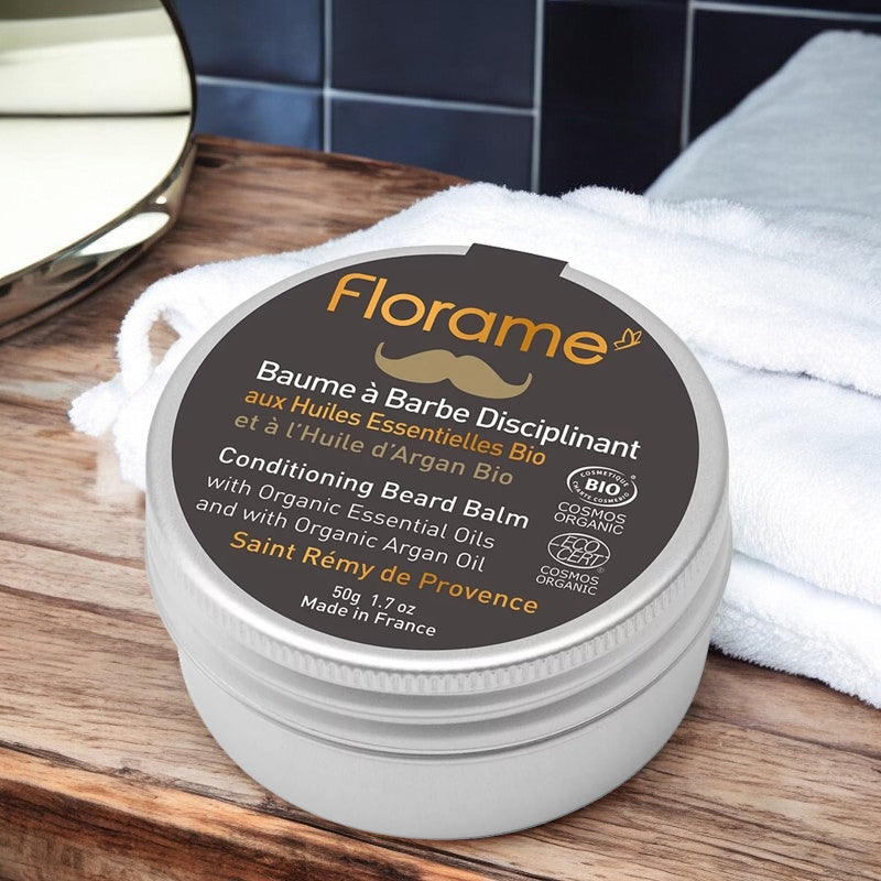 Florame - Disziplinierender Bartbalsam für Männer Zeder & Argan BIO 50g