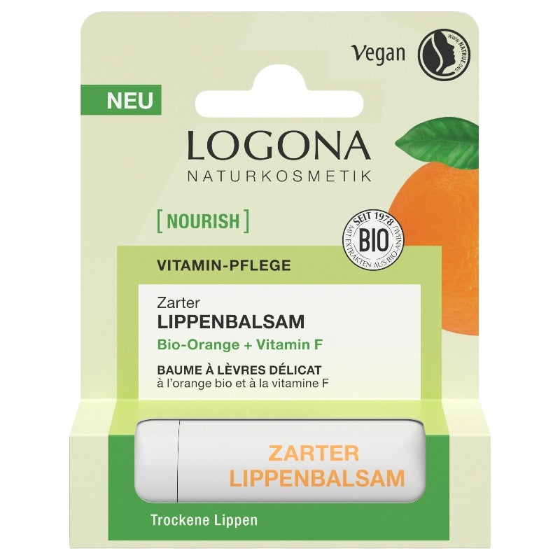 Baume à lèvres délicat BIO orange & vitamine F