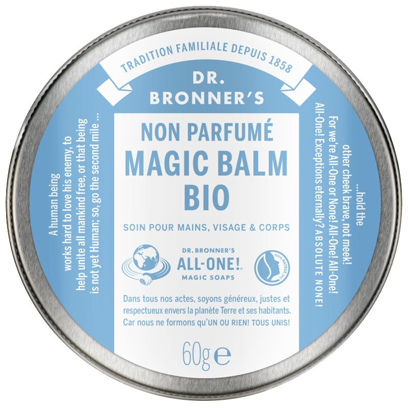 Dr. Bronner's - Baume magique mains, visage & corps BIO sans parfum 60g