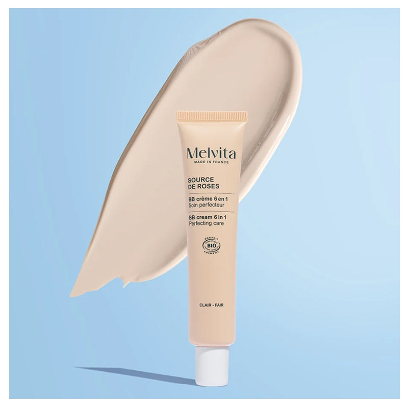 BB crème 6 en 1 soin perfecteur BIO - teinte claire - Source de Roses